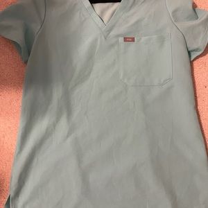 FIGS FRESH AQUA Catarina scrub top